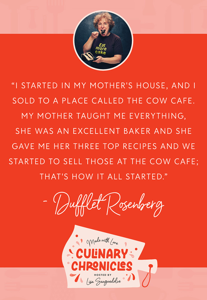 In episode 18 of Le Dolci's Culinary Chronicles Podcast, Lisa Sanguedolce discovers how Dufflet Rosenberg became a pioneer in the dessert industry and Toronto's Queen of Cake. Tune in here: ledolci.com/blogs/culinary…