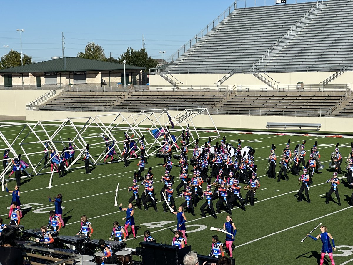 If you thought the @ByronNelsonHigh incredible Band and Color Guard looked and sounded amazing last night you should have seen them today at the UIL Region 2 Marching Contest! So much talent representing Bobcat Nation. Awesome job Bobcats!!!