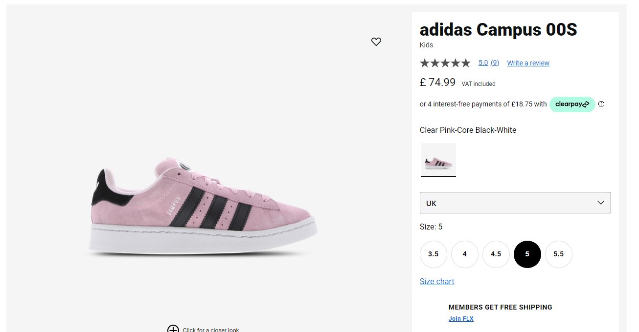 Adidas campus foot locker hotsell