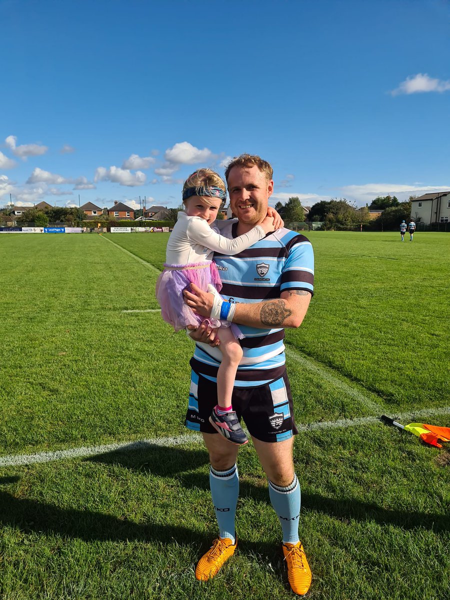 RawsonDan's tweet photo. Great day playing with my little princess watching me 💙 #loverugby https://t.co/nwCSQg4EFr