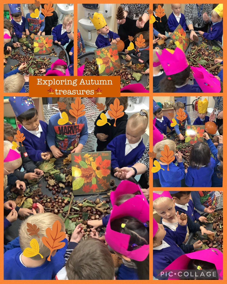HMSWizardFS1's tweet photo. We have enjoyed looking at the autumn treasures this week in the nursery that we collected on our trip to the park. We have got 200 conkers! @HMSWizardFS1 #EYFS @DeltaStrand #ExploringAutumnπ https://t.co/kZY40WHw5d