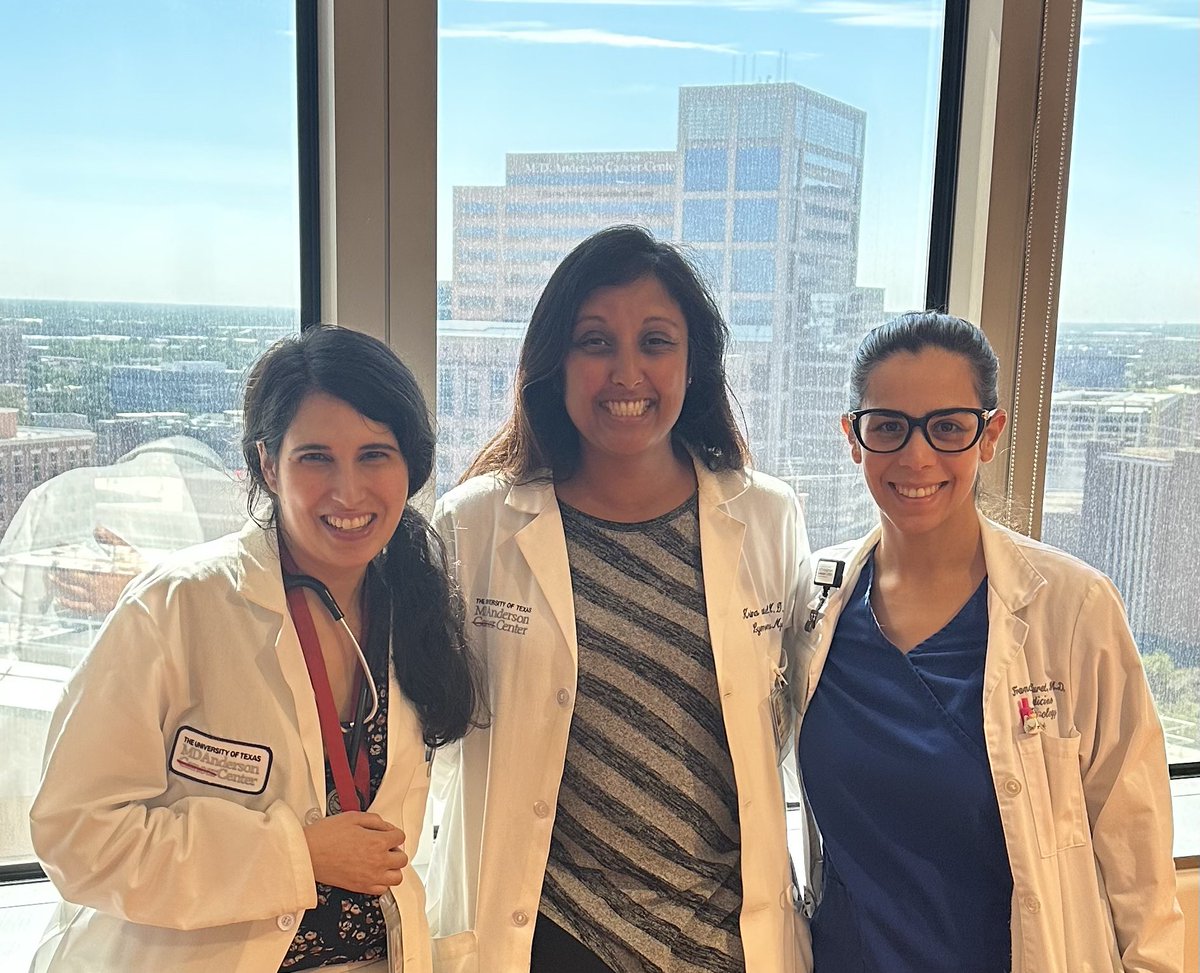 Couldn’t make it to the #LEAD2023 conference this year, but how lucky am I to have not one, but two fellows, who happen to be #shematologist s (Drs. Hila Shaim & Frances Cervoni) helping care for our L/M CART&bispecific patients?! @MDAndersonNews @WomenInLymphoma #WoMMen
