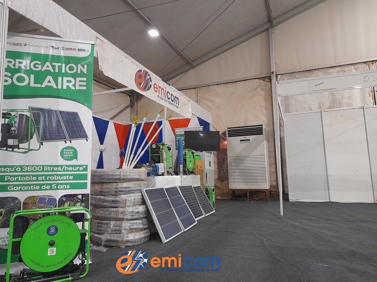 EmicomMali's tweet photo. Population de Bamako et environ retrouvez nous du 14 au 29 octobre 2023 à la #FEBAK de Bamako à l'occasion de la semaine commerciale du MALI #Secoma  pour une grande exposition de toute nos solutions énergies électriques et solaires. https://t.co/2L3tmq4mxR