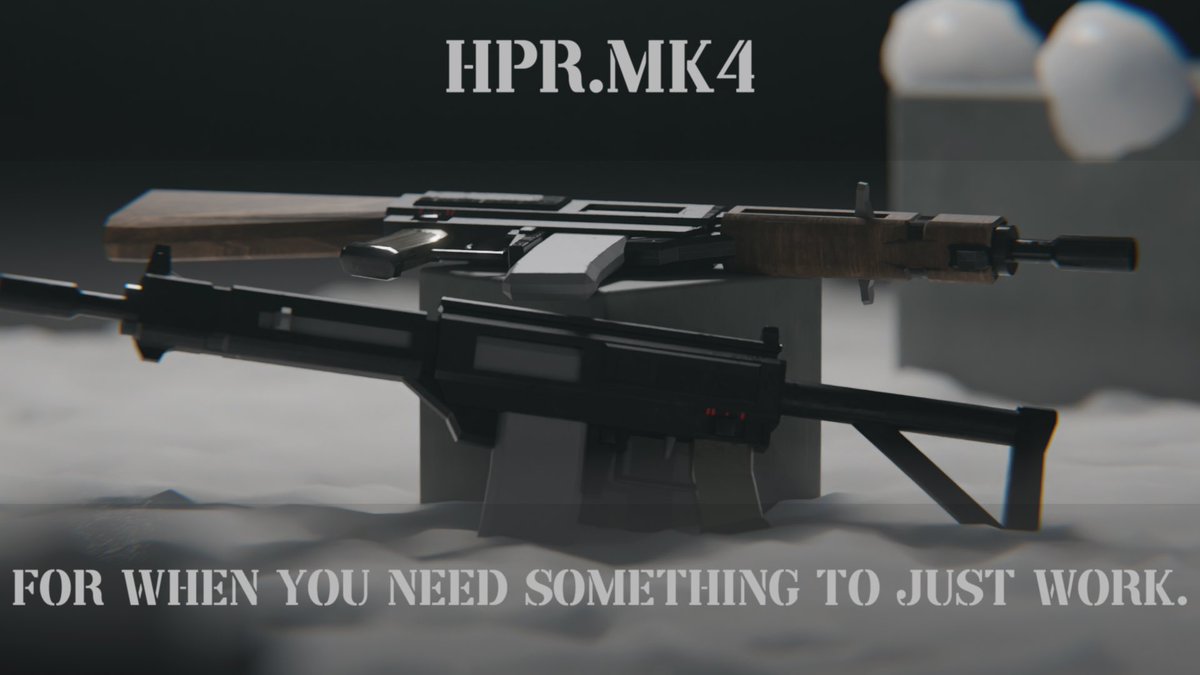 Been working on a new service rifle for the bdf as the old one looks like shit ngl, and decided to make a little bit of a ad for it lol