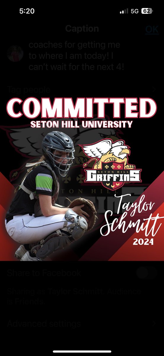 taylorschmitt21's tweet photo. I am so excited to announce my commitment to Seton Hill University to further my academic and athletic career!

Thank you to my parents for the endless support and all of my teammates and coaches for getting me to where I am today! I can’t wait for the next 4! ❤️💛 #rollgriffs https://t.co/iRwRcZ0Q4s