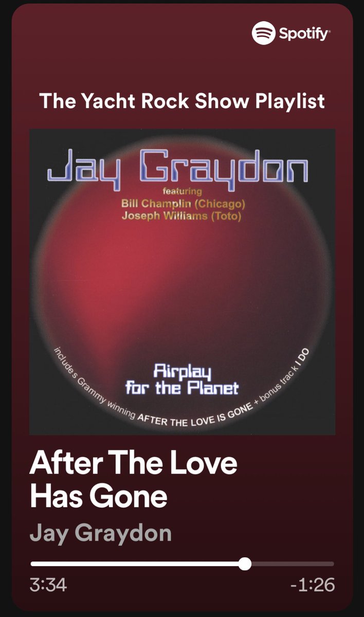 YachtRockShow's tweet photo. Sure, we all love the super killer version by @EarthWindFire but this version is #Slammin #Yachtyashell  @billchamplin on lead vocals.. #JayGraydon on Smokin guitar! 
Tune in: https://t.co/yrEqjz69Bt https://t.co/JNy8pZ3xsx