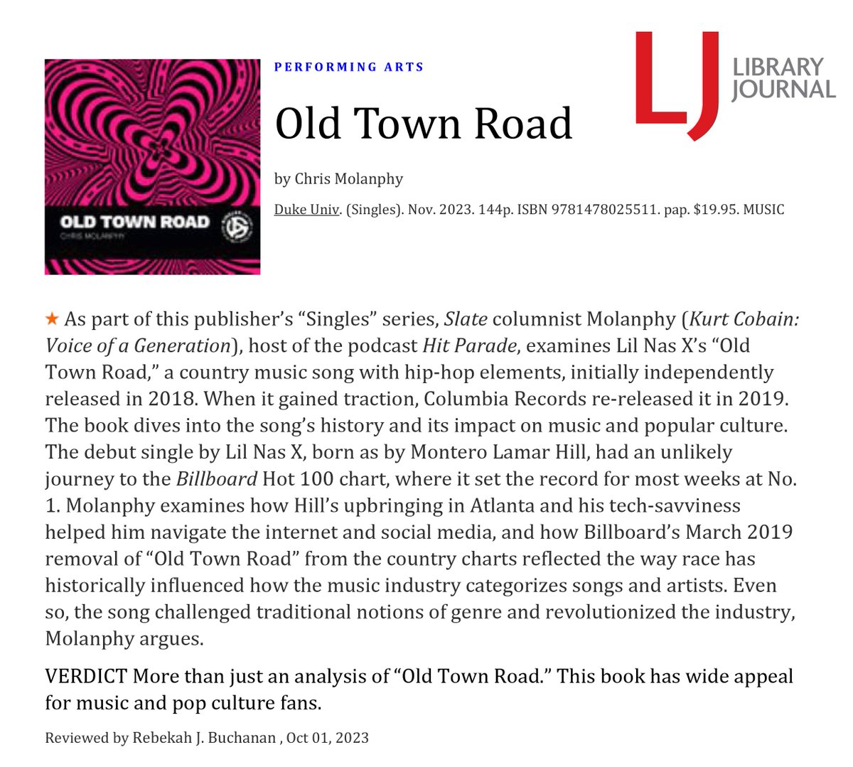 Chris Molanphy tweet media