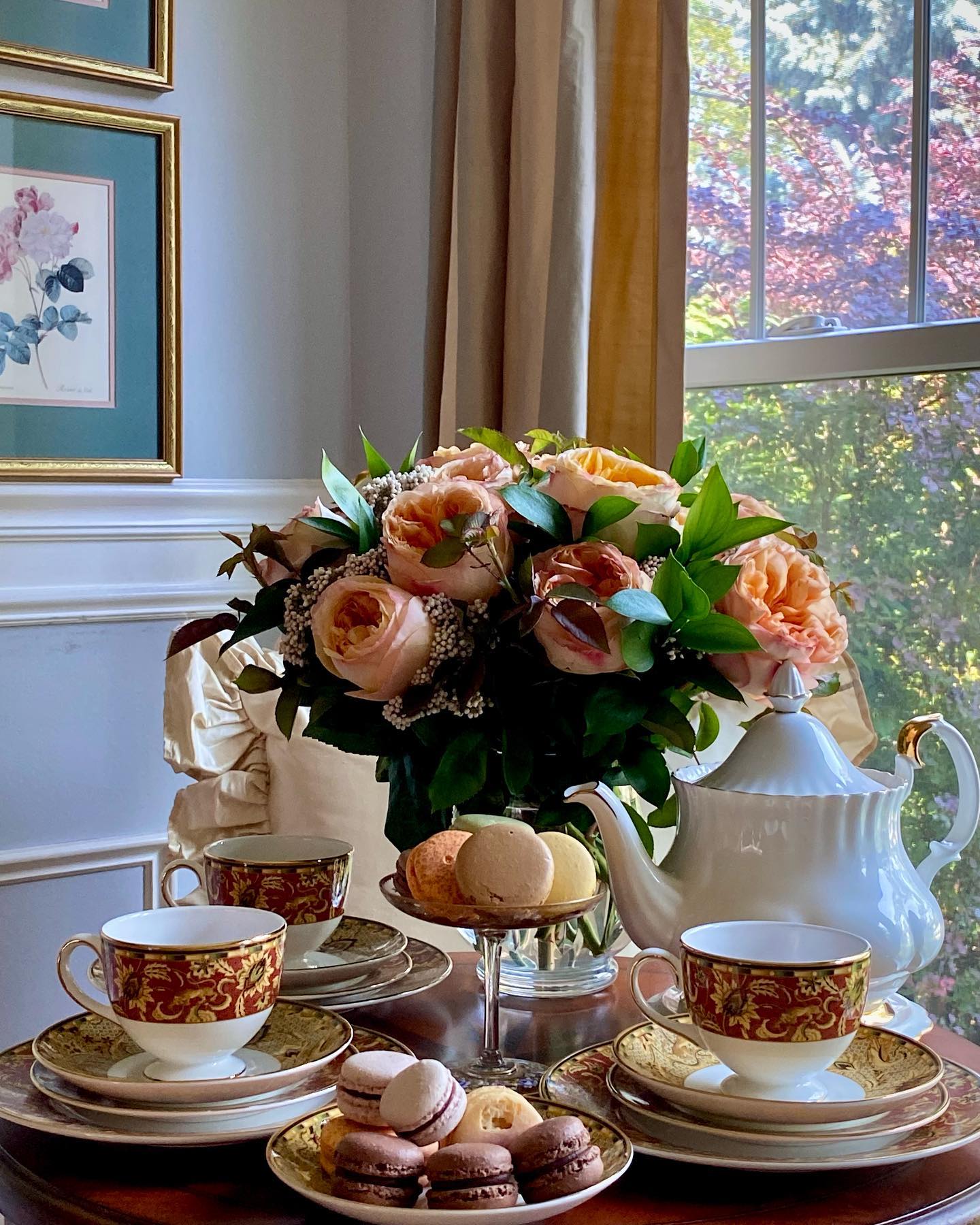 Vintage tea sale table