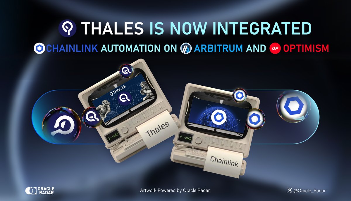🚀🌐 Big News Alert! @thalesmarket just leveled up their staking rewards system with @Chainlink Automation on @Arbitrum and @optimismFND! 🛠️ No more manual claiming, no more missed rewards. #Oracle #OracleRadar