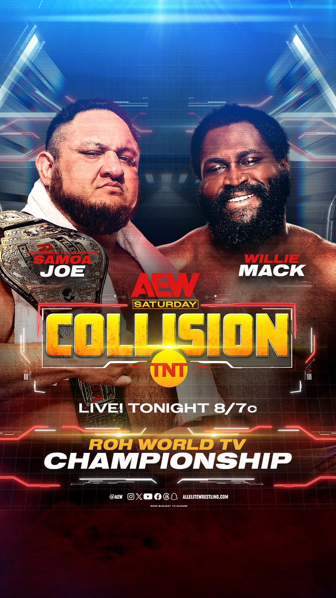 thunderrosa22's tweet photo. PELEA DE CAMPEONATO 
El campeón de TV Mundial de @ringofhonor vs @Willie_Mack 
#AEWCollision por @tntdrama y @VIX en México y Latinoamérica #AEWEnEspañol 7c / 6 CDMX https://t.co/jjnAF2WTlk