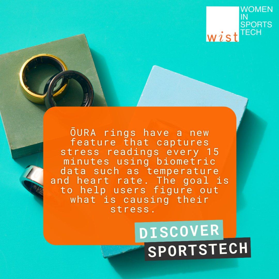 WomenSportsTech's tweet photo. #DiscoverSportsTech with WiST Partner @ouraring!
The Daytime Stress feature will also be accompanied by Stress Resilience, which will provide insight on bouncing back from stress and recommendations for doing so.
#WomeninSportsTech #ChangeTheRatio #CultureMatters https://t.co/zX1tBHZztc