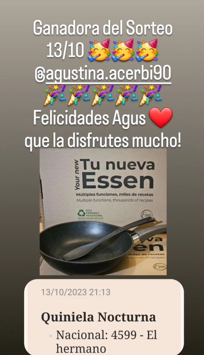 clauluniale2's tweet photo. #Ganadora #Sorteo 13/10 #diadelamadre 💖 @ojosdecielo09 🥳
Felicidades Agus ❤️ que disfrutes mucho tu #sartencheff #essen 🫶🫶🫶🫶🫶🫶🫶🫶🫶
ClauEssenDevoto ⭐
Gracias a todos por participar 🙌 https://t.co/l2iBRxuESS