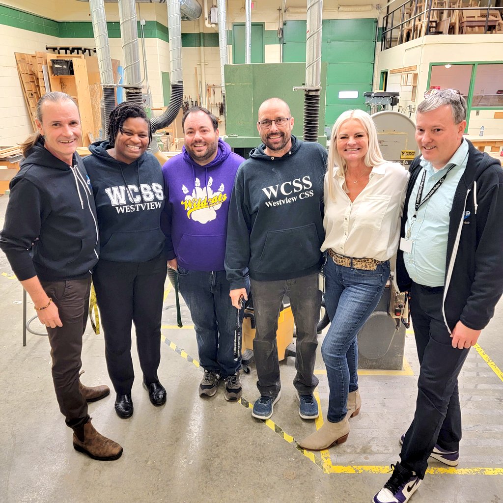 enaholtermann's tweet photo. Thank you @WestviewCentSS for the warm welcome! Excited to see what the future brings! π ππͺπ #staffdevelopment #TechEd #onted #TechtoTeach #TEMS #skilledtrades https://t.co/tnYjMWWJRk