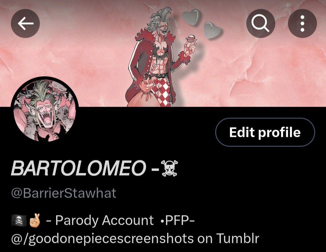 //Halloween pfp on Bartolomeo too!

I really need to be active on him more as well