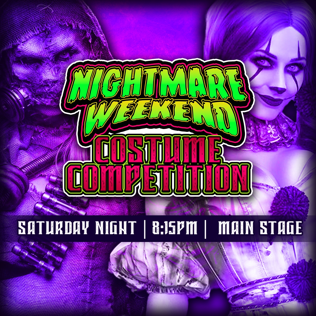 Watch Cosplayers and SFX Artists battle it out with over $2500 in prizes at stake during our signature cosplay event the Nightmare Weekend Costume &amp; SFX Contest! Contest starts at 8:15pm on the Main Stage!

Check Out the Schedule here! galaxycon.com/pages/nightmar…

#NightmareWeekend