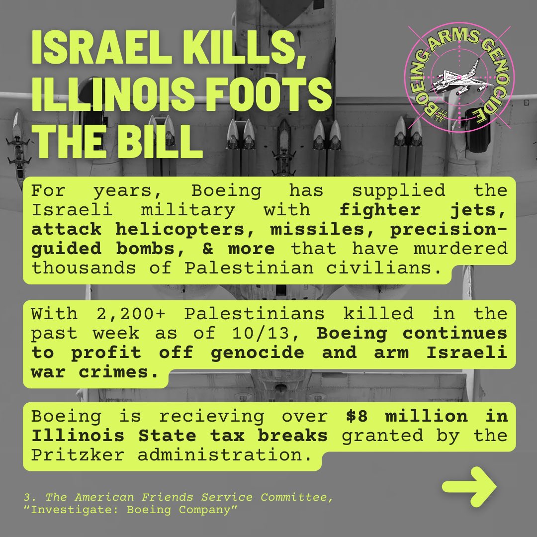 #BoeingArmsGenocide tweet media