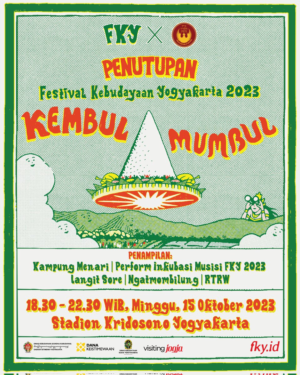 Tunggu!!!
Jangan diskip, Lur!

Tak kasih info seru-seruan nih Lur di Minggu malam 🤩 

Coba baca lagi posternya, biar kamu gak ragu. Tak tunggu di barisan terdepan! 🥰

#fky2023 #eventjogja #infojogja #ngatmombilung #kesenianjogja #hiburanjogja #explorejogja #dolanjogja