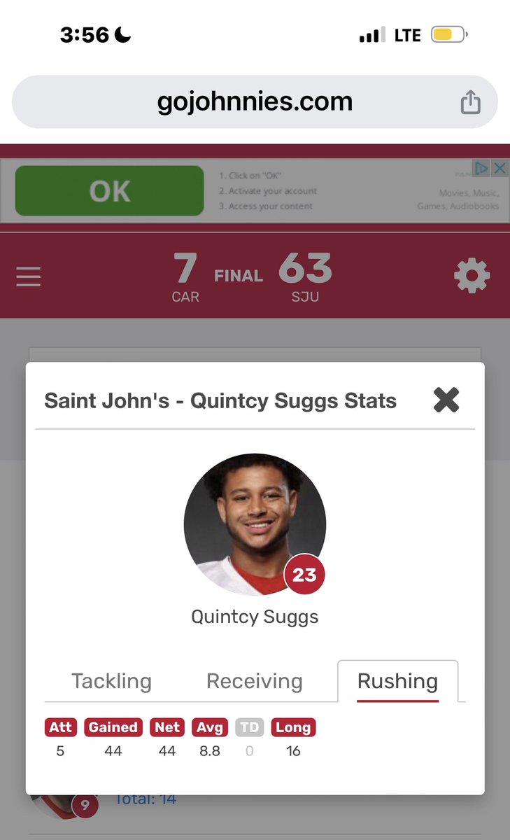 quintcy1's tweet photo. 1 drive! https://t.co/dJ2wrlqjoz