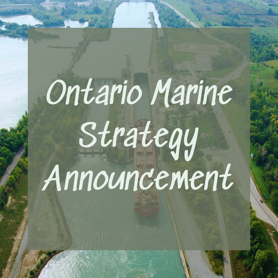 The launch of the Ontario Marine Strategy is welcoming news! Thanks to the hard work of industry leaders like St. Catharines-based @AlgomaCentral and @HShipyards and the City's Economic Development team, Ontario will remain a competitor in the emerging marine sector economy.