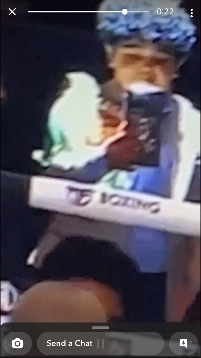TOXICZ90's tweet photo. Who Evers kid is this 😂

They saved #dillion vs #logan 

Most entertaining part of the fight 😭
To everyone who paid money for a seat you just got bumped #prime https://t.co/3qARZB1gpu