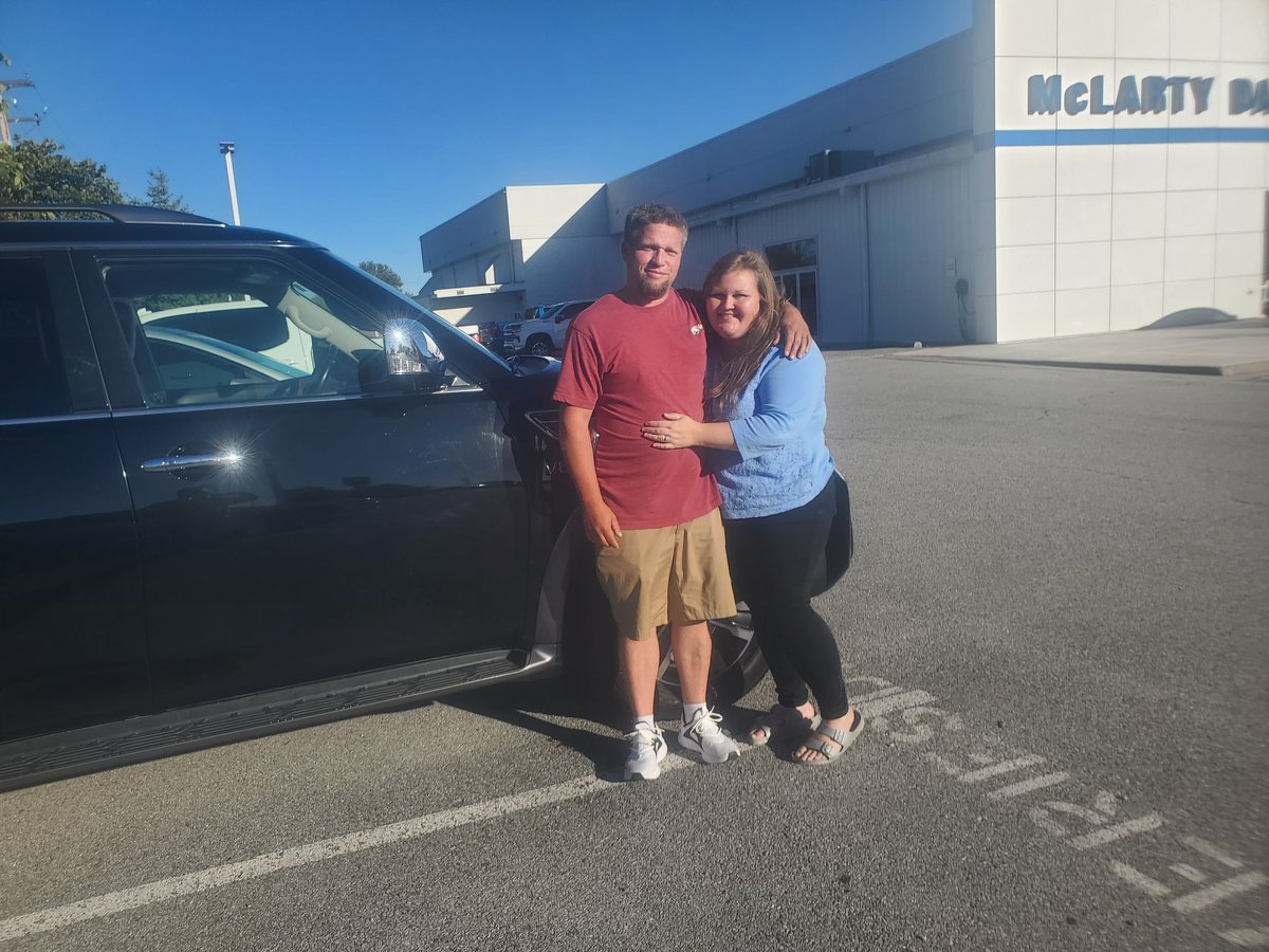 Thanks go to Kyle and Megan Dixon for letting me help them get their 2020 Nissan Armada! I can help you, too, at McLarty Daniel Chevrolet, in Springdale, Arkansas.