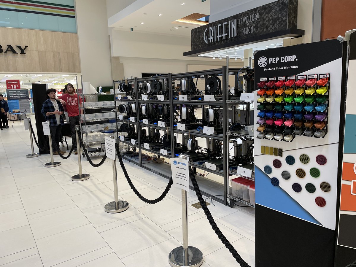 Find us at Devonshire Mall all day Today and Tomorrow in support of youth in Engineering! 

We’re printing Ghosts and Bats with students initials on them in commemoration for the event! 

Thank you to Professional Engineers of Ontario for hosting this impressive and important