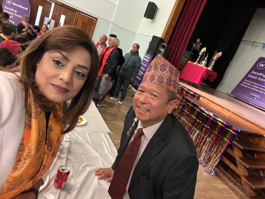 Wonderful event in Feltham. Dashain & Tihar celebration ⁦@SeemaMalhotra1⁩ ⁦@Shansview⁩ ⁦@AfzaalAKiani⁩ ⁦@bishnug58⁩ Cllr Adesh Farmahan