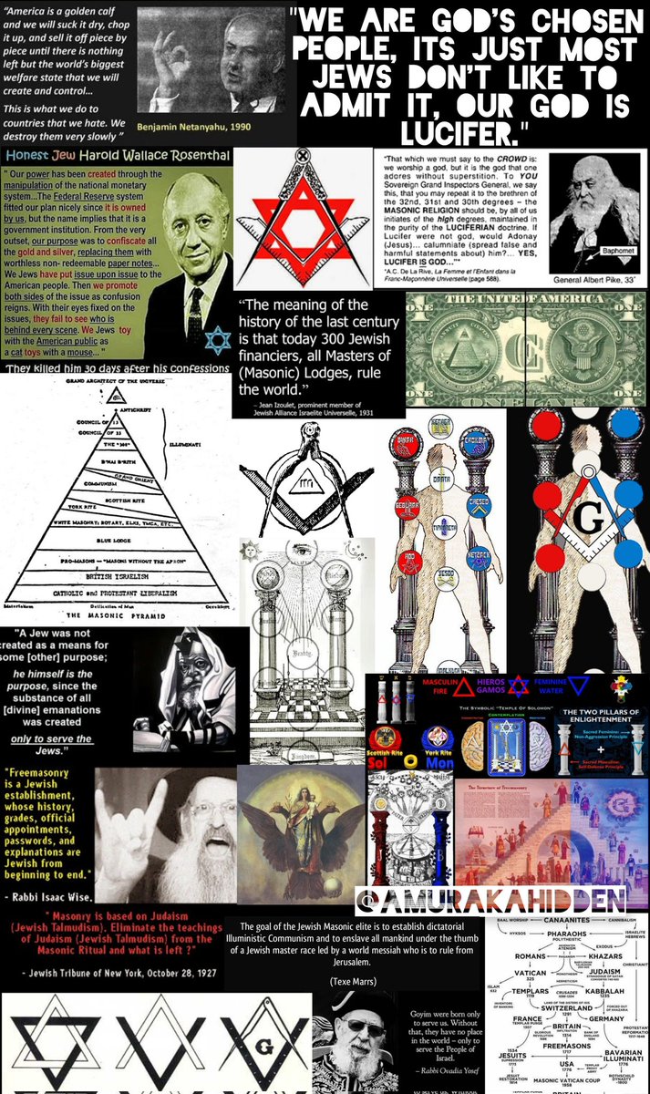 Freemasonry &amp; Jewish Mysticism: Part ONE 🧵🤫

This intimate connection between the two powers (Freemasonry and Cabalistic Judaism) is becoming so evident that there is no longer any attempt made to deny it. The Jewish lodges of B'nai Berith, which originated in the
