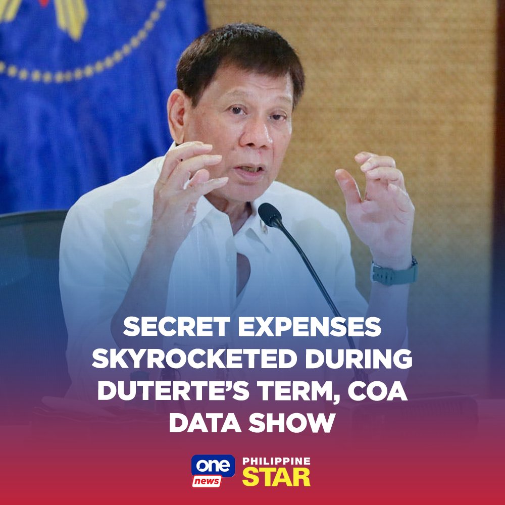 PhilippineStar's tweet photo. In 2017, during Duterte’s first full year in office, the Office of the President’s confidential, intelligence and extraordinary expenses increased to P2.52 billion, over 252 percent higher than P715.23 million the previous year. https://t.co/se08lJrH6p | via @onenewsph https://t.co/E1Bs0Zrfqc
