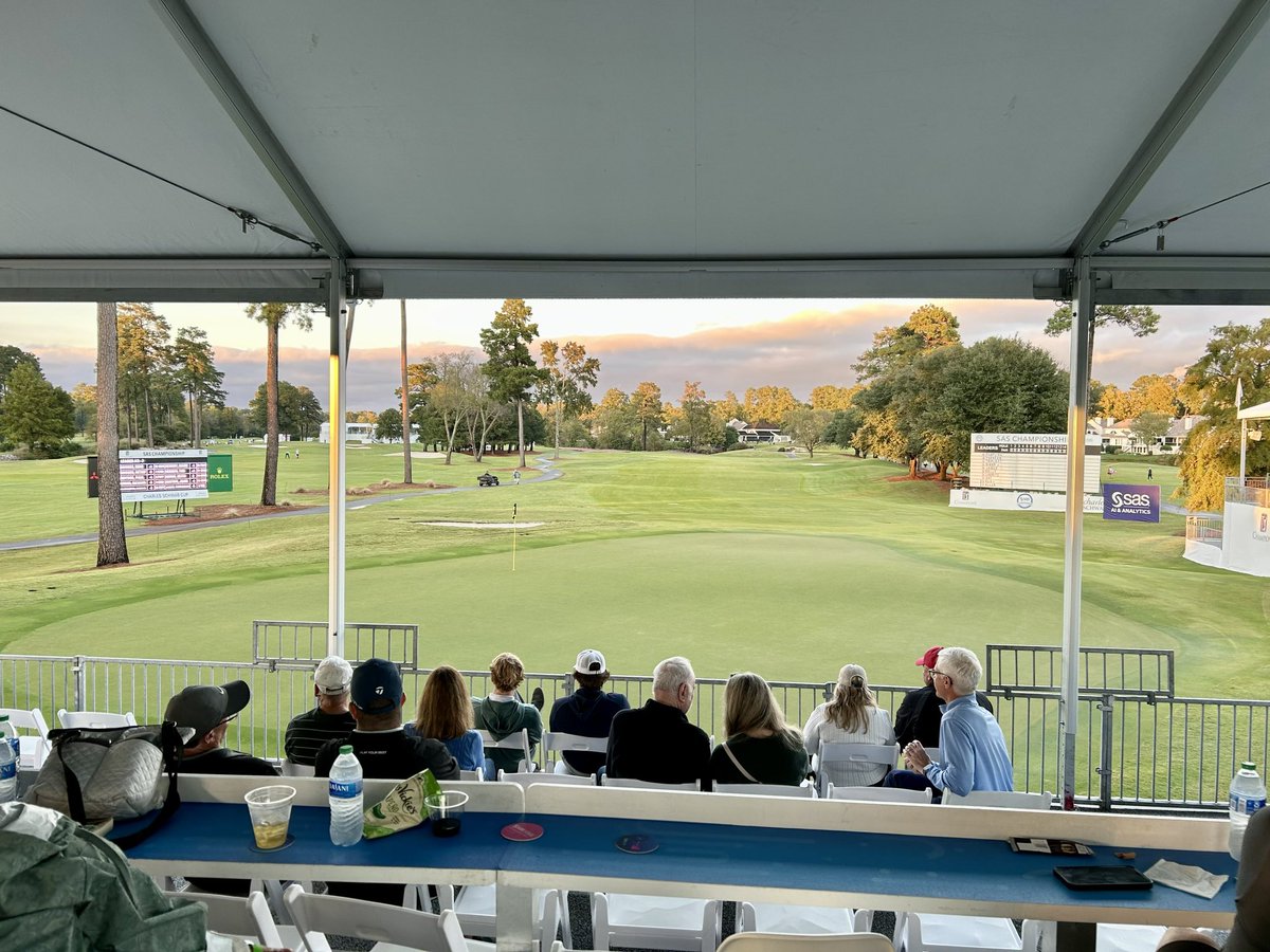 Not the weather we hoped for, but thanks to incredible team that planned and pivoted over and over again…the @ChampionsTour and HBCU players were able to get back on the course today! @SASChampionship @SASsoftware