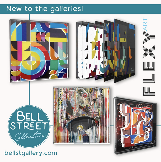 Thank you to FLEXY and the Bell Street Gallery for displaying this illuminated 9 ZONES physical piece 🙌💎