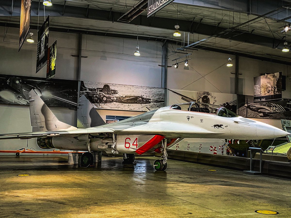 StaticMoving's tweet photo. Found this photo I took of the Mig-29UB Fulcrum that used to be at @FlyingHeritage. It is now owned by @rookisaacman and @PolarisProgram. During its service life it flew with the Ukrainian Air Force. 

#aircraft #static #fulcrum #fighterjet #fastjet #flyingheritage #ukraine https://t.co/SEJx65zz2I