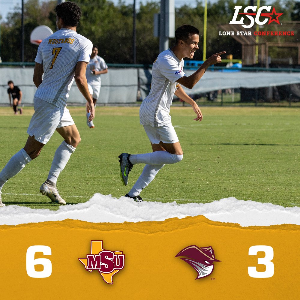 MSUMustangs's tweet photo. ⚽️ | Escobar, Muroni score two goals each, No. 2 @msutxfc extends longest winning streak since 2017 to 10 games. #StangGang https://t.co/iUo2gn6Hq2