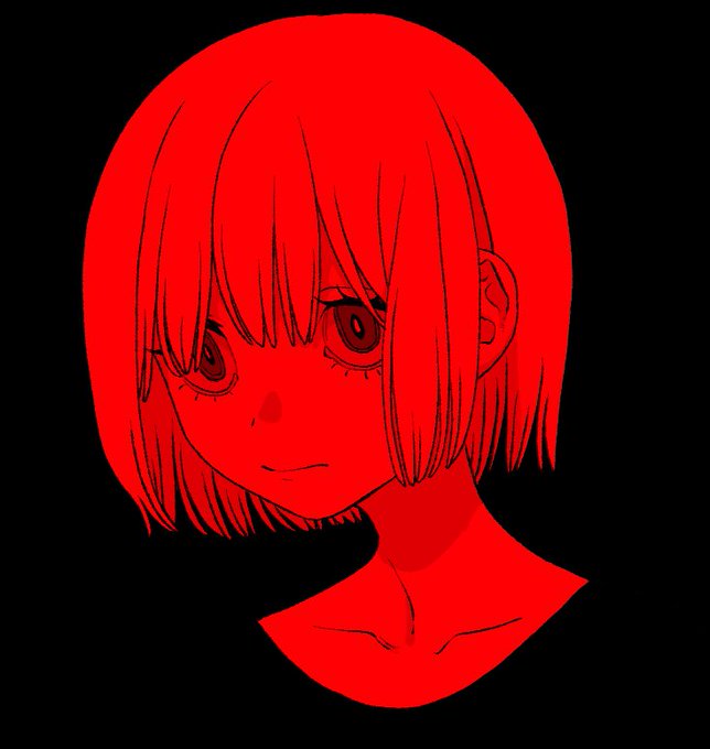 「モノクロ 赤」のTwitter画像/イラスト(人気順)