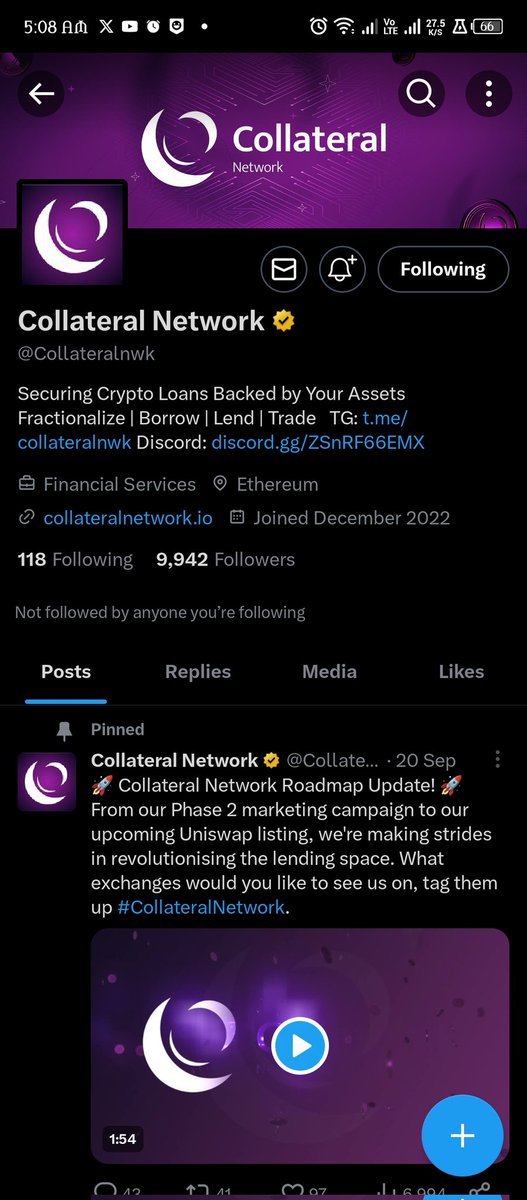 HabeebuAbdulsa1's tweet photo. @bitforexcom @Collateralnwk #BitForex #CollateralNetwork #Giveaway
Done https://t.co/PxSYMT5Yhq