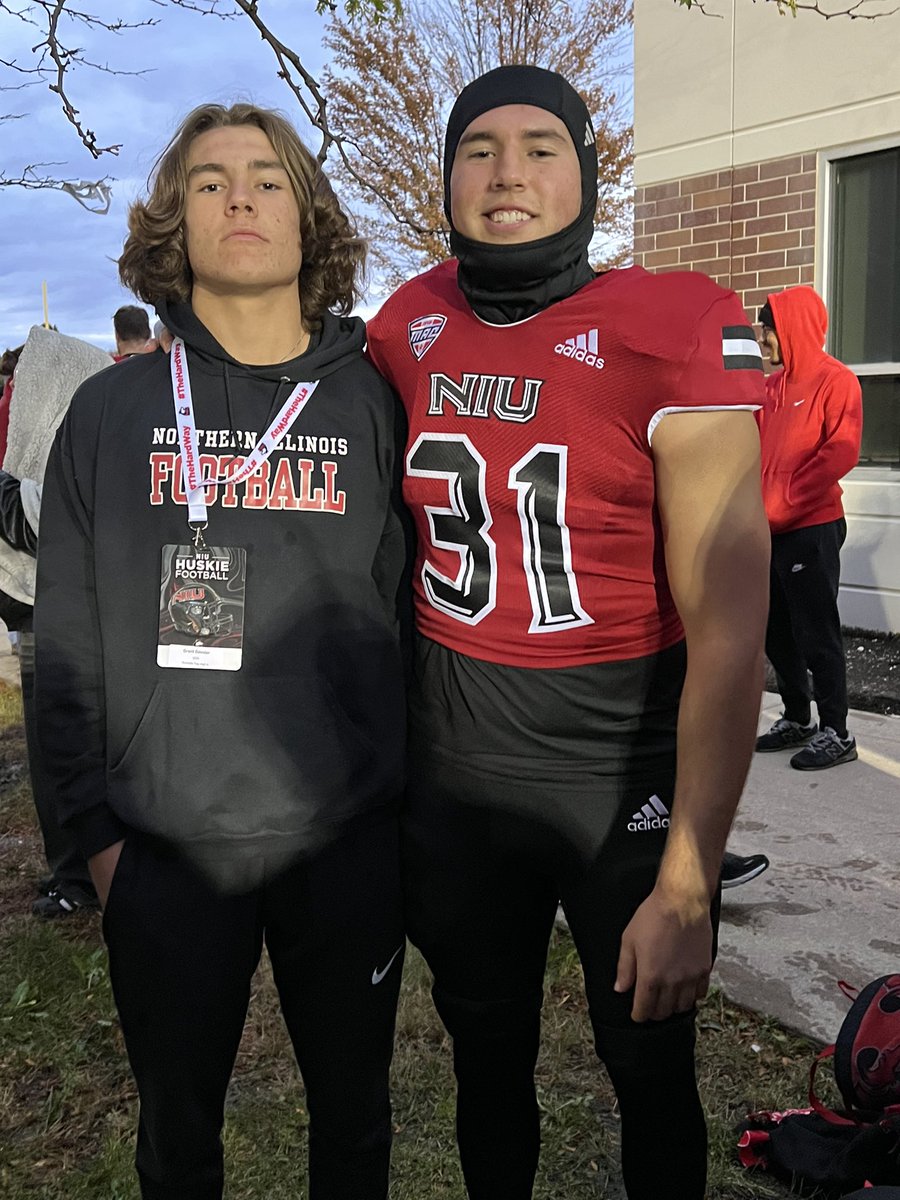 Thank you <a href="/NIU_Football/">NIU Football</a> for the game day invite. I had a great time learning more about NIU and touring the facility.
<a href="/EDGYTIM/">Timothy “EDGYTIM” OHalloran</a> <a href="/CoachBigPete/">Peter "Coach Big Pete" Leinweber</a> <a href="/PrepRedzoneIL/">Prep Redzone Illinois</a> <a href="/DeepDishFB/">DEEP DISH FOOTBALL</a> <a href="/RTHS_Football/">Rochelle Football</a>