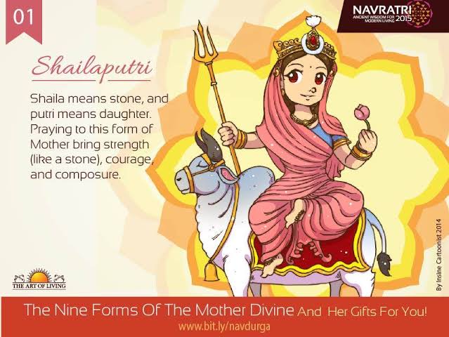 Obliviate017's tweet photo. Happy #Navarati 
Day 1 : Devi Shailaputri 

ॐ देवी शैलपुत्र्यै नमः||
वंदे वाद्द्रिछतलाभाय चंद्रार्धकृतशेखराम |
वृषारूढां शूलधरां शैलपुत्री यशस्विनीम्‌ | https://t.co/uvMHM9kLQl