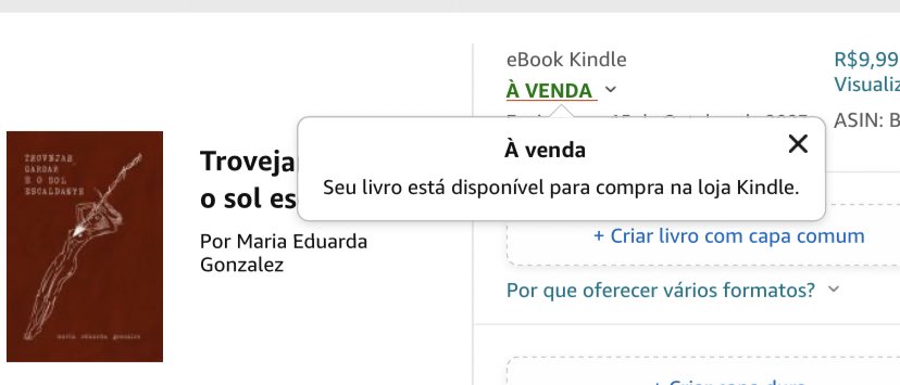 .com.br eBooks Kindle: Trovejar, garoar e o sol escaldante, Gonzalez,  Maria Eduarda