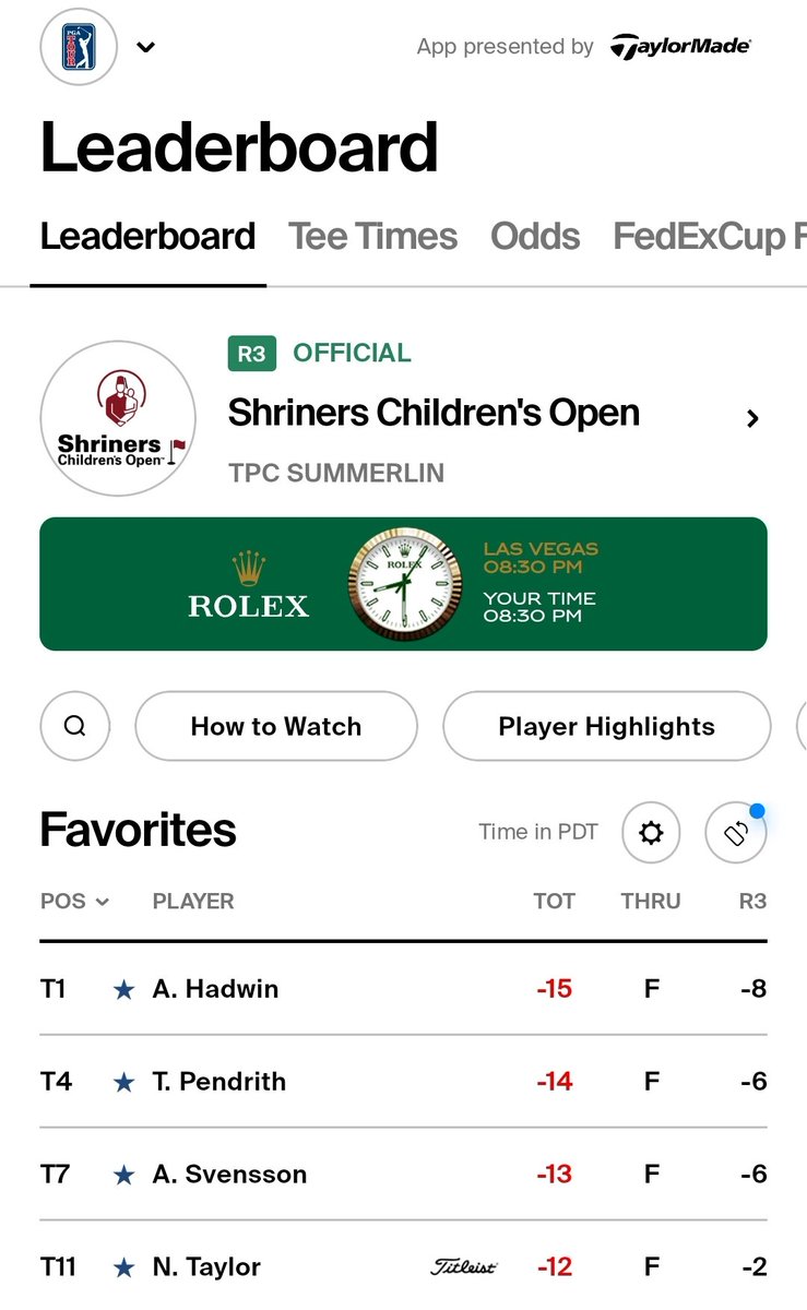 vancouvergolf's tweet photo. Did @TimHortons just open up down in Vegas, cause our 🇨🇦 sure are popping 🎯 @ShrinersOpen @PGATOUR !!
Wondering if @ahadwingolf @ntaylorgolf59 @adamsvensson59
found a @Canucks @EdmontonOilers stream?
#WestcoastPros #BCPros #VGTAlumni #GoCanada #GoCanucksgo https://t.co/ZhvVTxoqz7