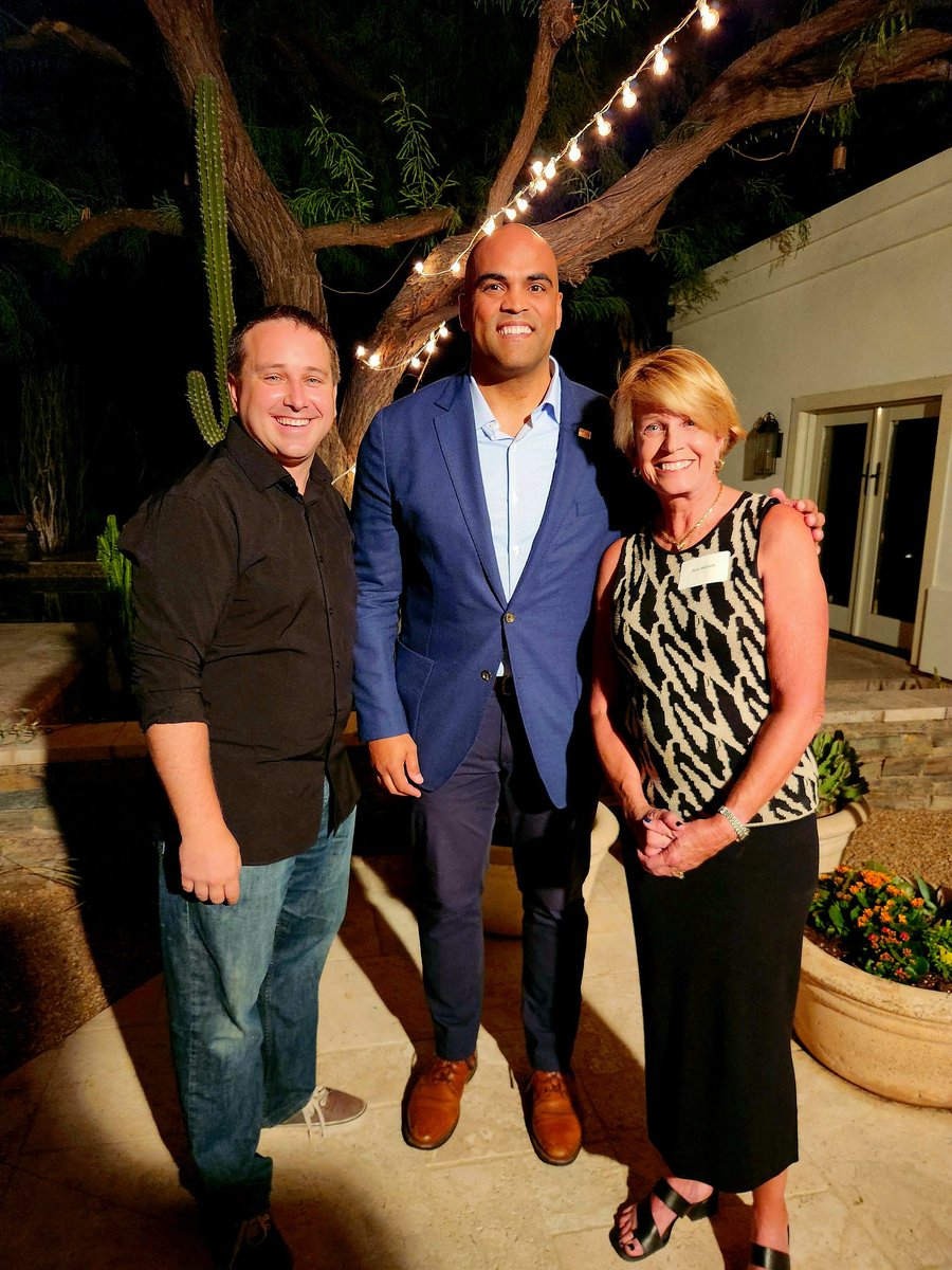 Great to meet and hear from Texas Congressman @ColinAllredTX. Loved to hear how he plans to win the Senate seat next year. When he wins, it won't be a victory for Democrats, or just Texas, but all of America and Democracy. Thank you @annwallack for hosting!