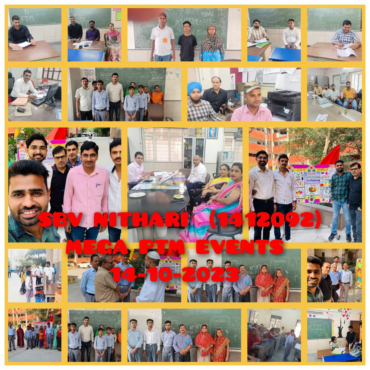 SBVNithari's tweet photo. Glimpses of Two Day #MegaPTM 👨‍👩‍👦Event on 13&amp;14 Oct. 2023.

All the teachers and parents made this event successful.📚🎒

🌟 https://t.co/mlG13gHW2n
