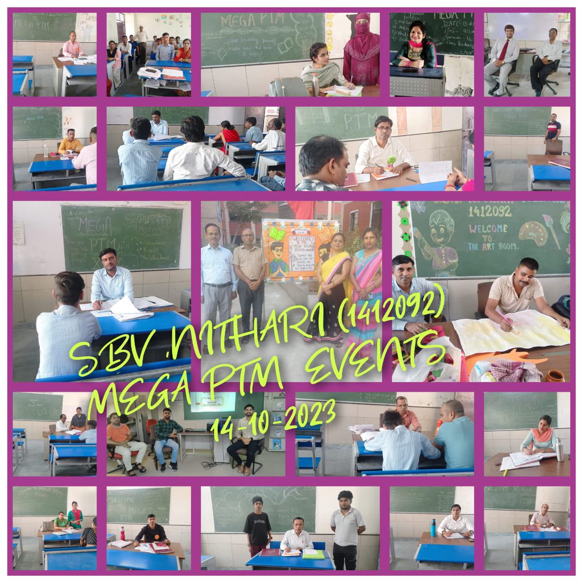 SBVNithari's tweet photo. Glimpses of Two Day #MegaPTM 👨‍👩‍👦Event on 13&amp;14 Oct. 2023.

All the teachers and parents made this event successful.📚🎒

🌟 https://t.co/mlG13gHW2n