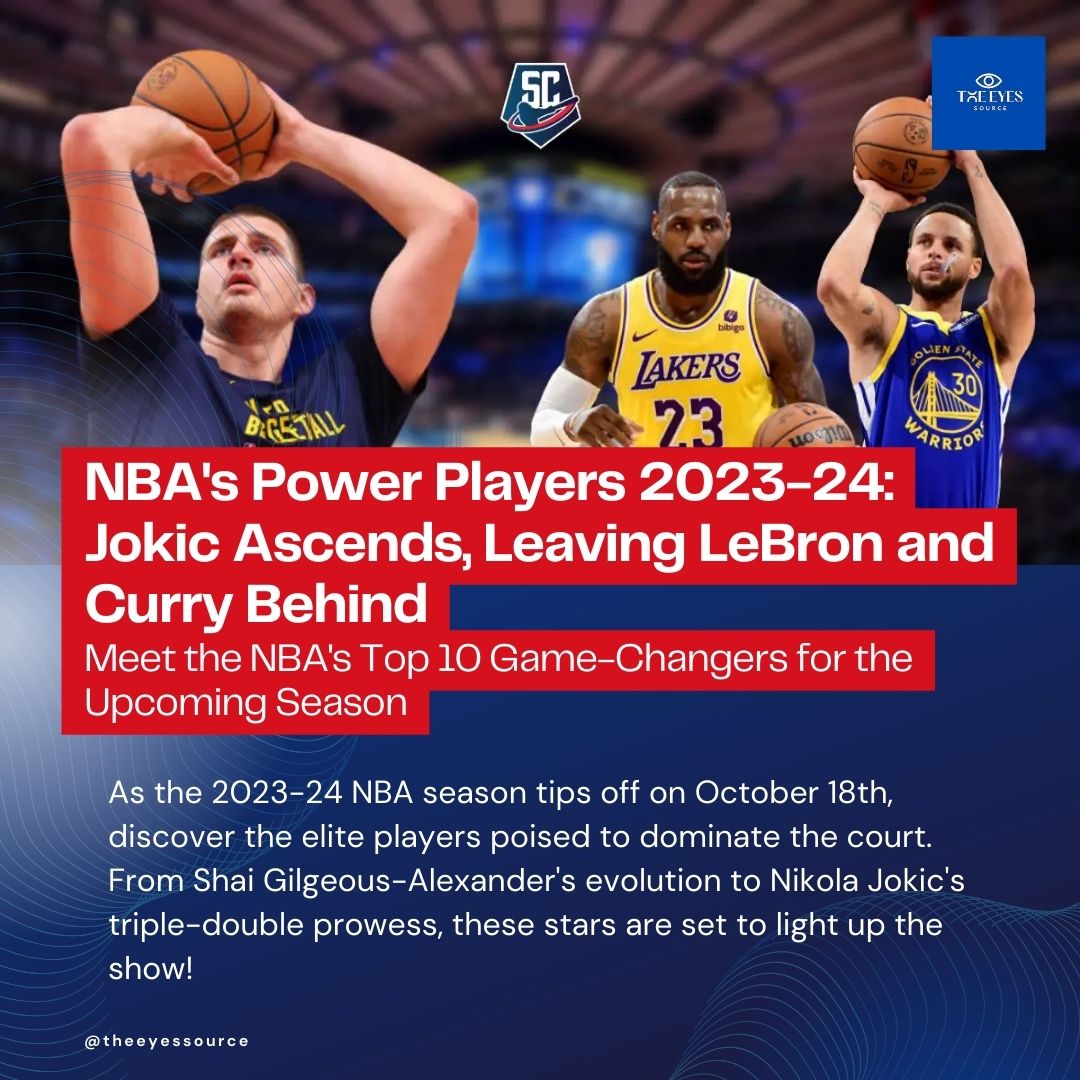 🏀🌟 Get ready for an epic NBA 2023-24 season! 🚀 Meet the top 10 power players set to dominate the court. From Shai's evolution to Jokic's triple-doubles, it's going to be one incredible season! 🤩🗣️🏆 #NBA2023 #BasketballLegends