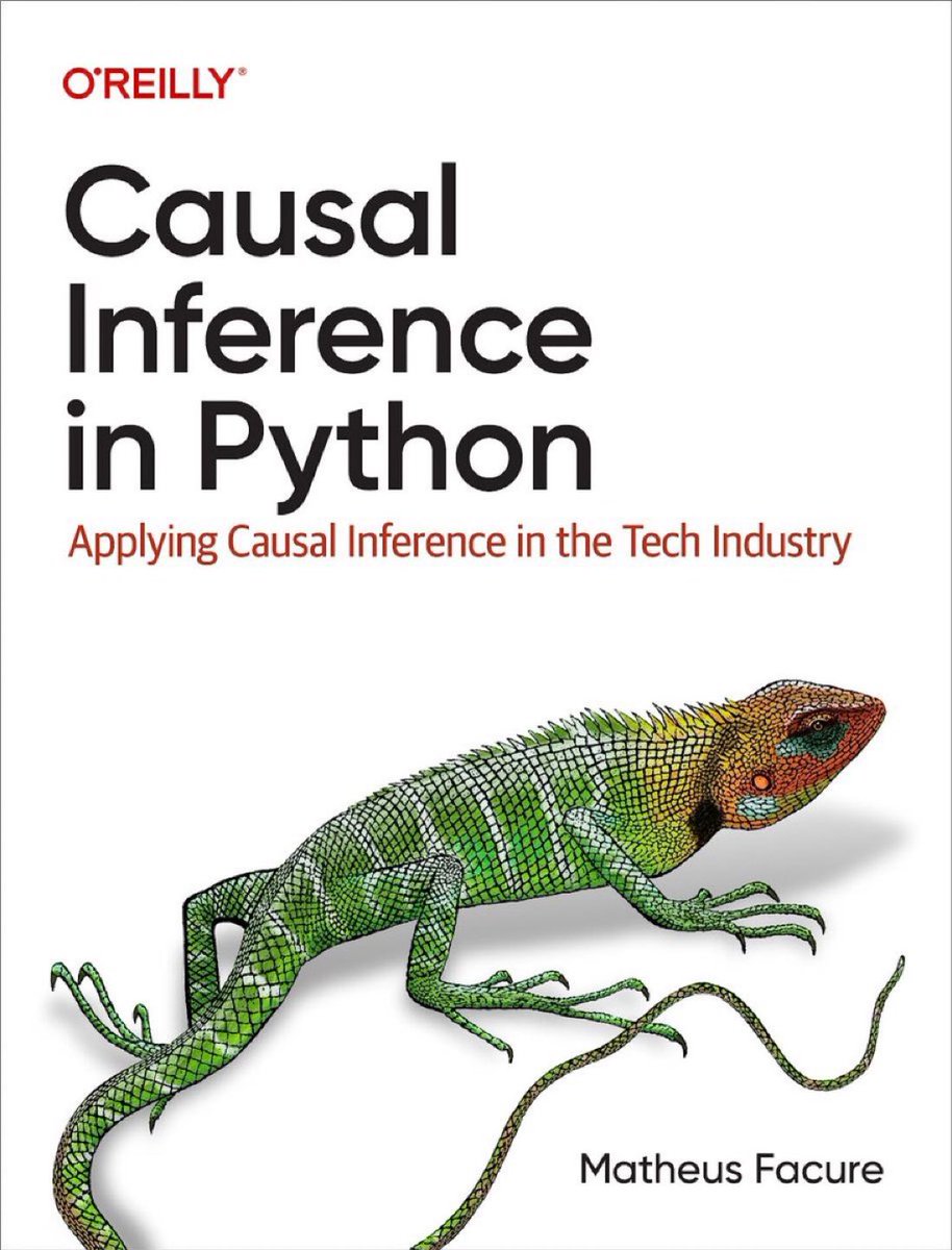 KirkDBorne's tweet photo. Order now this new book by @MatheusFacure for 40% OFF normal price!

"Causal Inference in #Python" at https://t.co/Hkkymxxnaq
————
#Coding #AI #BigData #Analytics #DataScience #Statistics #MachineLearning #DataScientists #PredictiveAnalytics #PrescriptiveAnalytics https://t.co/q8UNdGOEkk