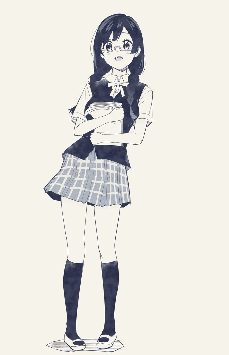 yuuki setsuna (love live!) 1girl nijigasaki academy school uniform solo school uniform braid glasses skirt  illustration images
