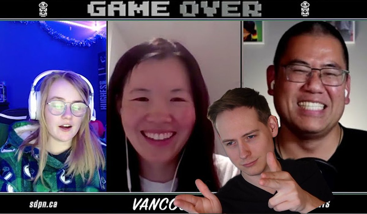 I'm very excited to be joining the <a href="/sdpnsports/">sdpn</a> team as the newest member of Game Over: Vancouver! 

I will be joining the elite rotation of <a href="/CanuckClay/">Clay Imoo</a>, <a href="/realkajamae/">kaja🏳️‍🌈🏳️‍⚧️🦆</a>, and <a href="/samanthacp_/">Sam</a>, so expect to see me over there after 25% of #Canucks games 😇