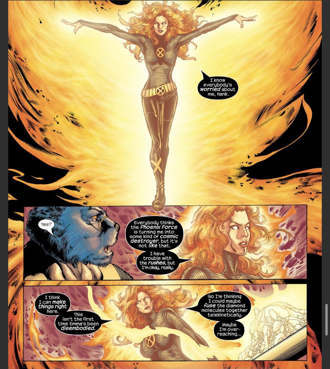 letsquotexmen's tweet photo. @GraysonMaximoff Emma is going to need another Jean Grey moment from New X-men 141 #EmmaFrost  #JeanGrey #OopsSheDidItAgain 😂😂 https://t.co/EyG3i15Qlk