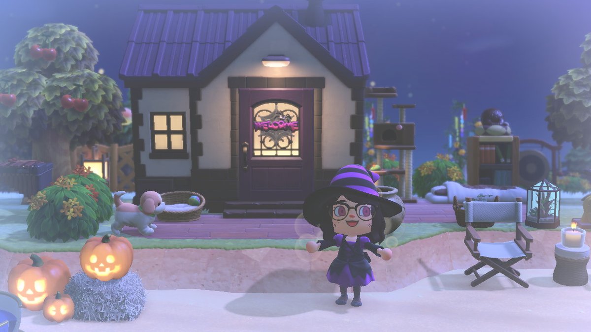 izzymallow's tweet photo. redecorated Kiki's house for spooktober #AnimalCrossing #ACNH #NintendoSwitch https://t.co/pZe6VqTD2k