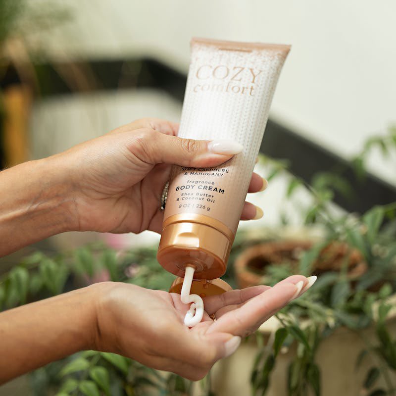 Scent Theory on X: Embrace the power of scent with our Cozy Comfort body  cream! Let the enchanting fragrance transport you to a world of pure bliss  and relaxation. Indulge your senses