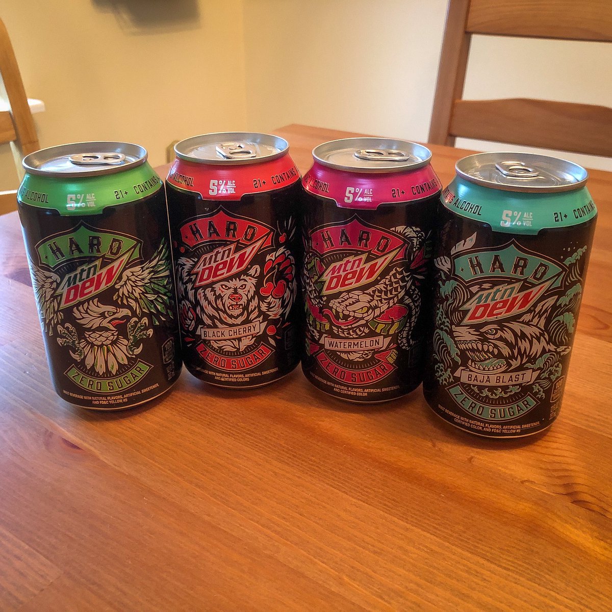 Very disappointed by <a href="/hardmountaindew/">Hard Mountain Dew</a>.  Didn’t see that it was sugar free on the boxes. Needs real sugar and mt dew flavor. Not worth crossing 5 states and $50 ☹️